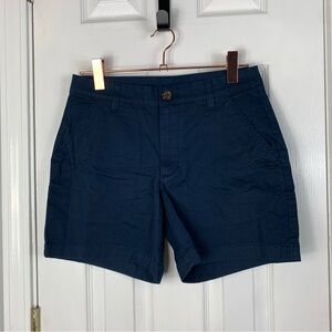 Chubbies Men Size 30 The Armadas 7.0 Flat Front Stretch Twill Shorts Navy